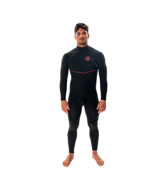 Neoprene de Surfar Rip Curl Fbomb Fusion 43Gb Zf Homem Preto
