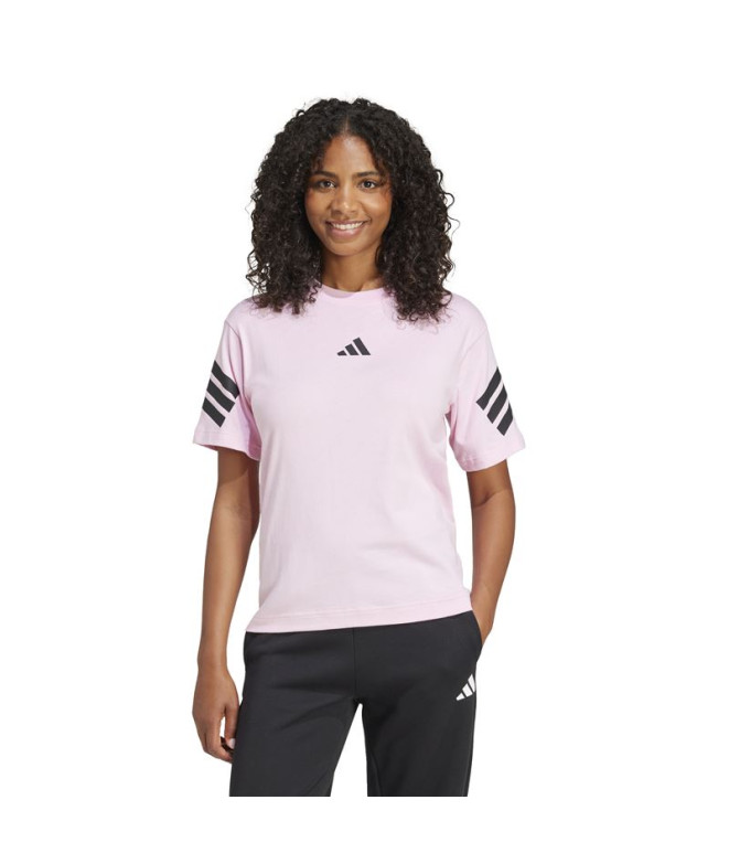 T-shirt adidas Future Icons 3 Bandes Femme Rose