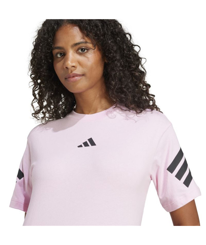 T-shirt adidas Future Icons 3 Bandes Femme Rose