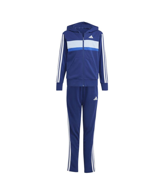 Chandal adidas 3Bandas Tib French Terry Ts Infantil Azul Escuro/Branco