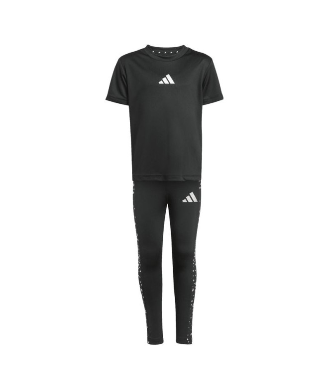 Conjunto de Fitness adidas Lg Tr-Es Gl Set Infantil Preto