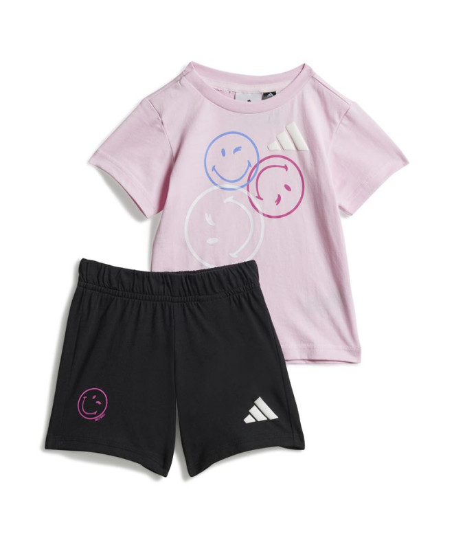 Conjunto adidas I Smi Summerset Infantil Rosa