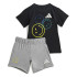 Conjunto adidas I Smi Summerset Infantil Preto/Branco