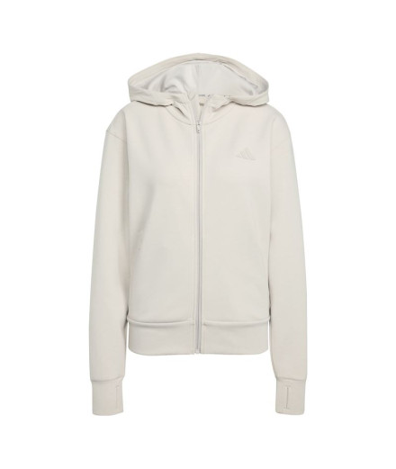 Sudadera de Fitness adidas D4T Fz Hoodie Mujer Gris