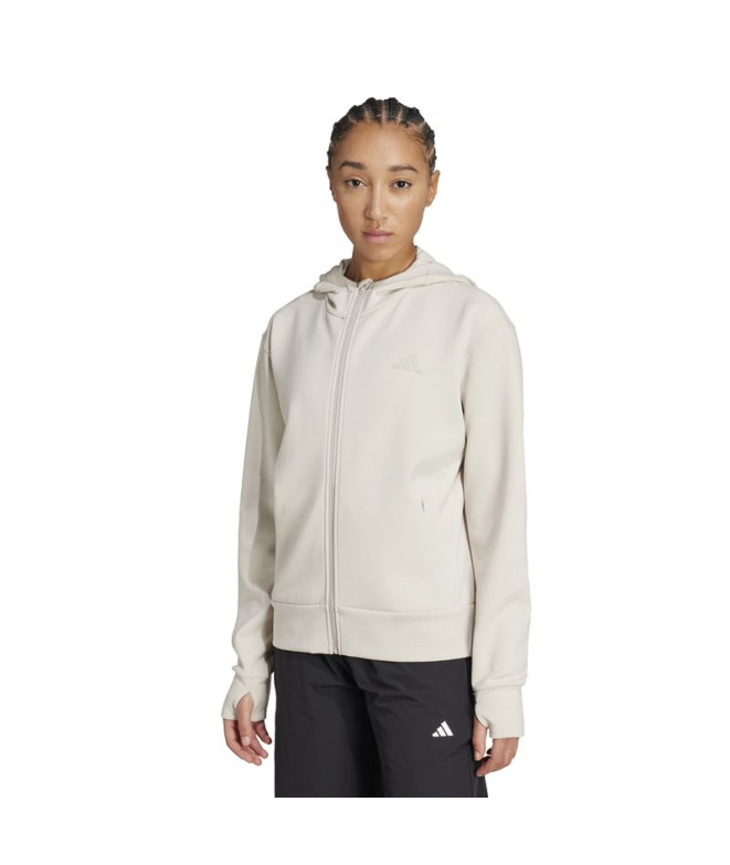 Moletom de Fitness adidas D4T Fz Hoodie Mulher...