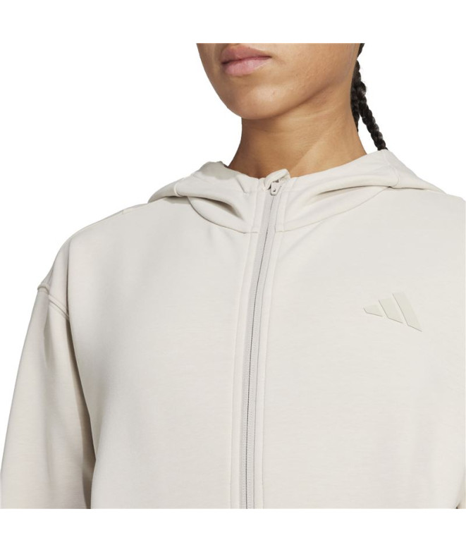 Moletom de Fitness adidas D4T Fz Hoodie Mulher...
