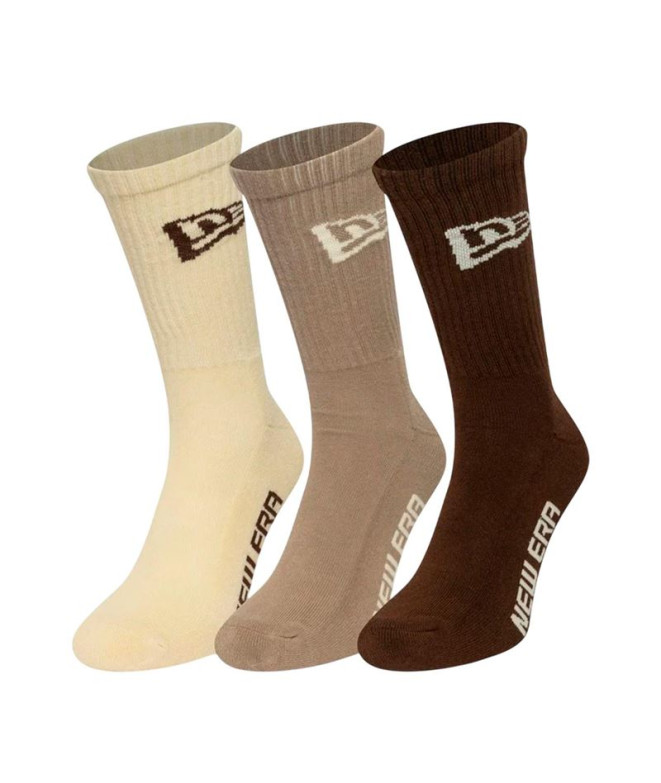 Calcetines New Era Ne Flag Crew 3Pk Ltcdauabr Unisex