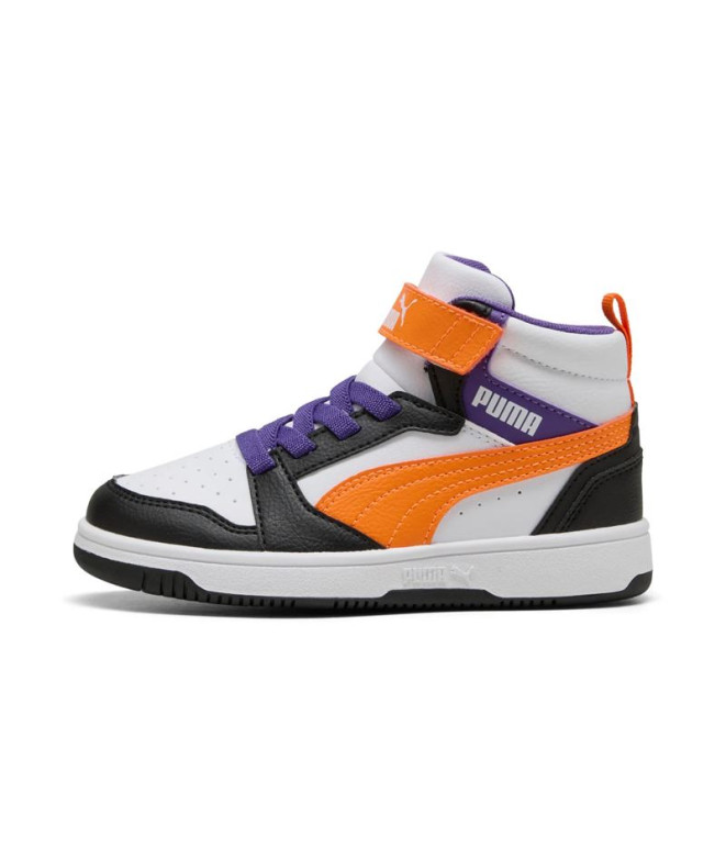 Chaussures Puma Rebound V6 Mid, BlancOra, Enfant