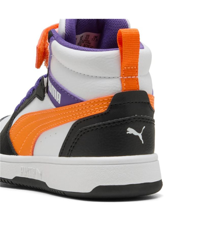 Chaussures Puma Rebound V6 Mid, BlancOra, Enfant