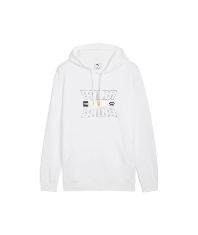 Moletom Puma Essentials Logo Lab Holiday, Branco, Homem