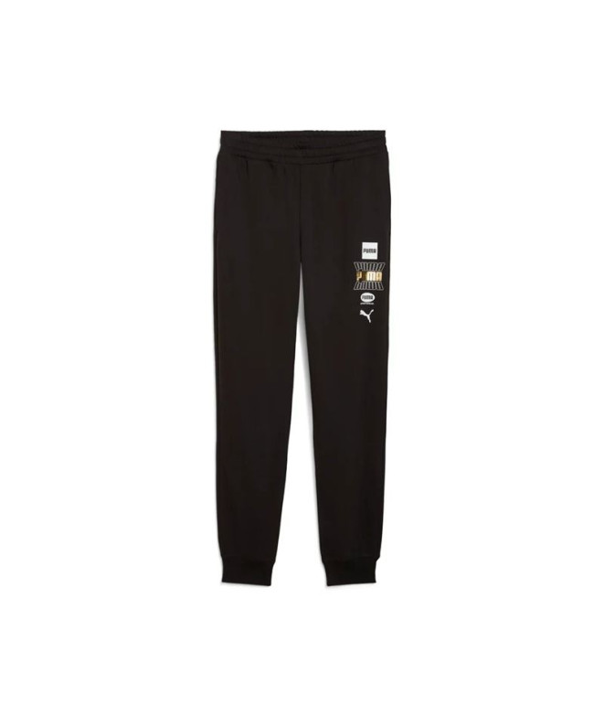 Pantalón Puma Essentials Logo Lab Holida, Black, Hombre