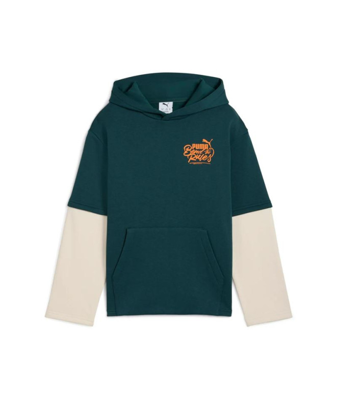 Sudadera Puma Mid90S Layered di,Green Terrai, Infantil