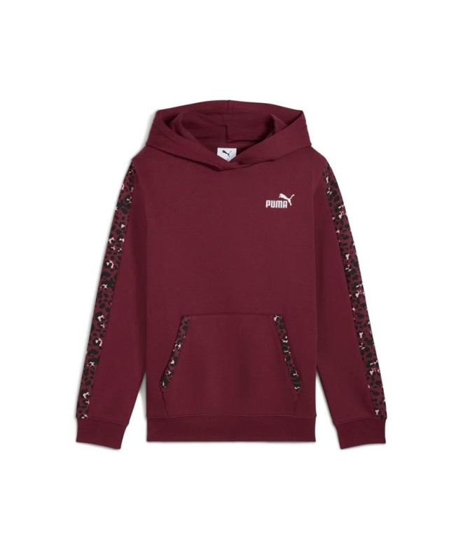 Sudadera Puma Essentials Graphic Animal H,Ruby Shimmer, Niña