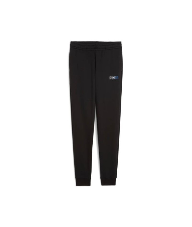 Pantalón Puma Essentials Logo Lab Sweatpa, Black, Infantil