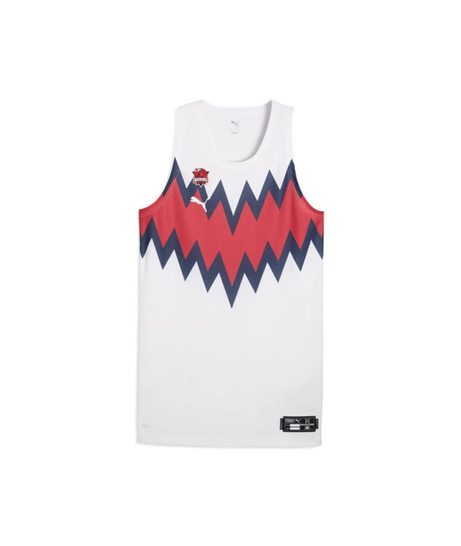 Camiseta de Baloncesto Puma Baskonia Pro Away Jersey Hombre Blanco
