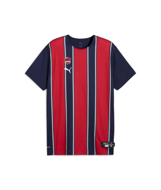 Camiseta de Baloncesto Puma Baskonia Home Ss Sho, Navy, Hombre