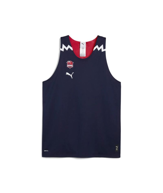 Camiseta de Baloncesto Puma Baskonia Reversible, Navy-Chil, Hombre