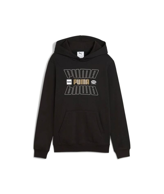 Moletom Puma Essentials Logo Lab Holiday, Preto, Infantil