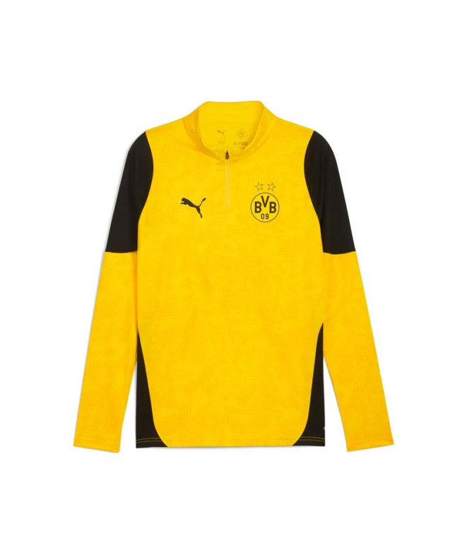 Camiseta de Futebol Puma Borrusia Dortmund Treino 1/4 Zip Faster Yellow Homem
