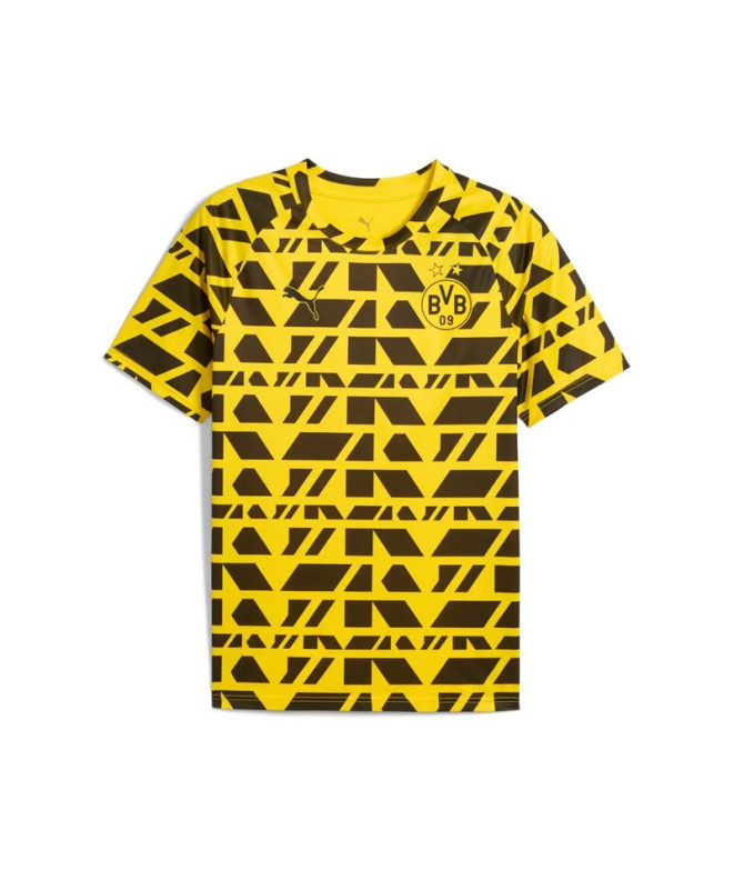 Camiseta de Futebol Puma Borussia Dortmund Warm Up Homem Faster Amarelo