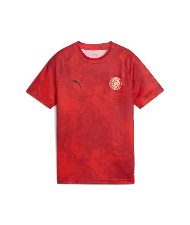 T-shirt de Football Puma Girona Warm Up Rouge-Pum, Enfant