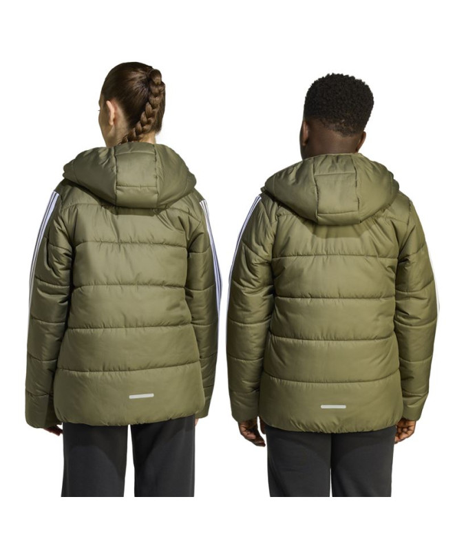 Veste adidas Ess 3 Bandes Enfant Vert Foncé