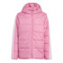 Cazadora adidas Ess 3 Bandas Infantil Rosa / Blanco
