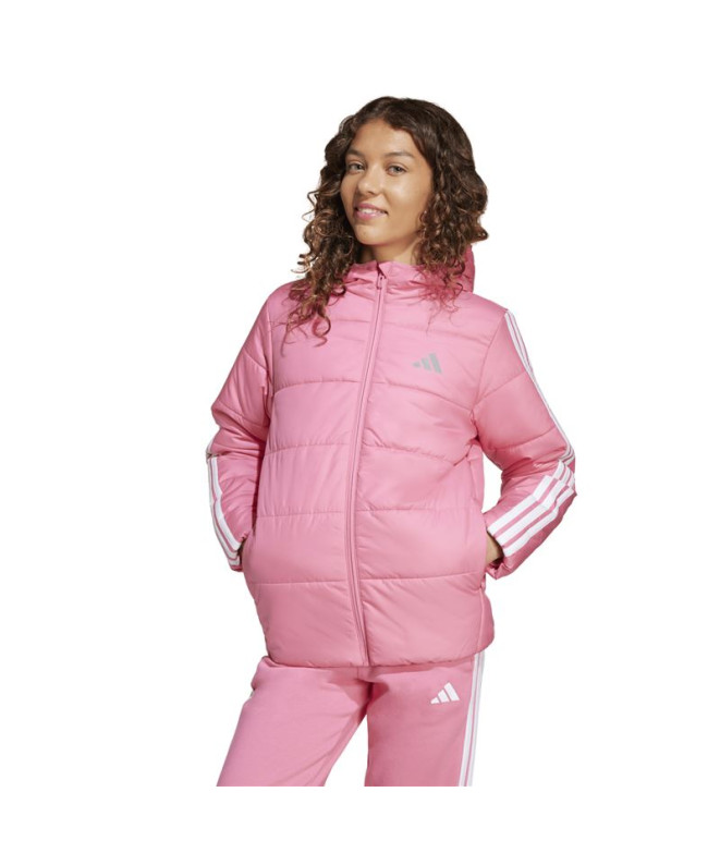 Veste adidas Ess 3 Bandes Enfant Rose / Blanc