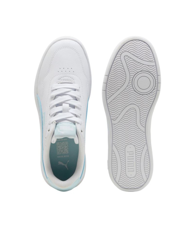 Chaussures Puma Court Lally White-Sea Glass, Fille