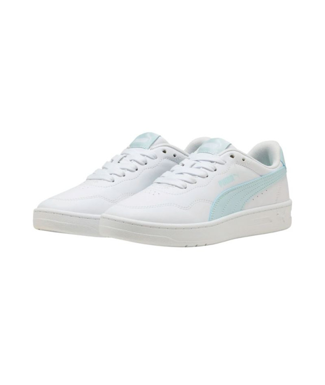 Chaussures Puma Court Lally White-Sea Glass, Fille