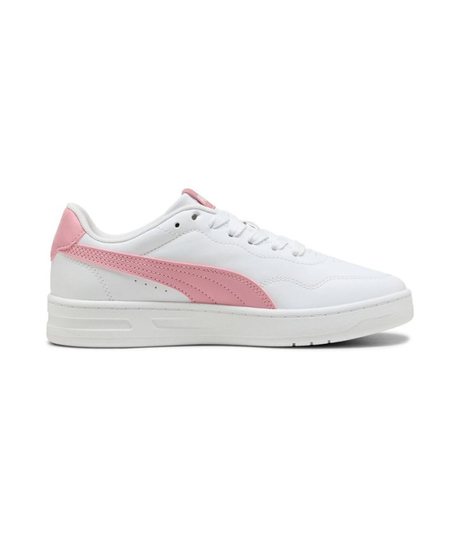 Zapatillas Puma Court Lally White-Poised Pin, Niña