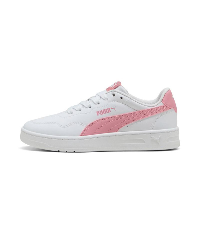 Zapatillas Puma Court Lally White-Poised Pin, Niña