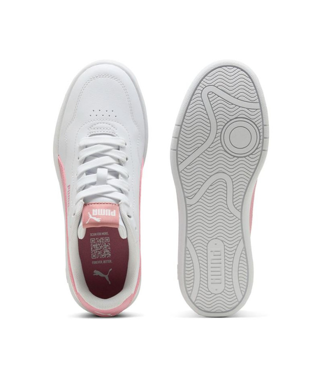 Sapatilhas Puma Court Lally White-Poised Pin,...