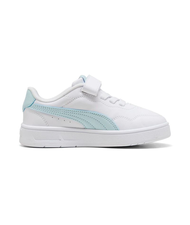 Zapatillas Puma Court Lally Ac+ Ps, White-Sea, Niña