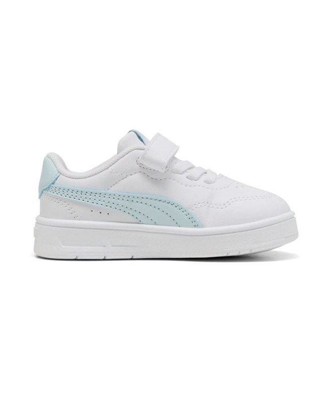 Sapatilhas Puma Court Lally Ac+ Inf, Branco-Marinho G, Menina