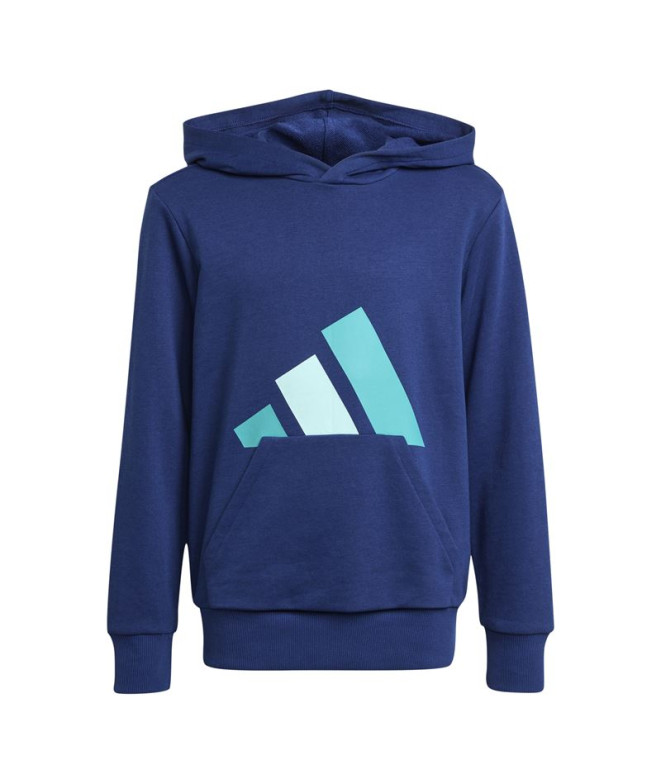 Moletom adidas Bl Ft Hd 280 Infantil Azul Escuro / Azcepu / Menhal