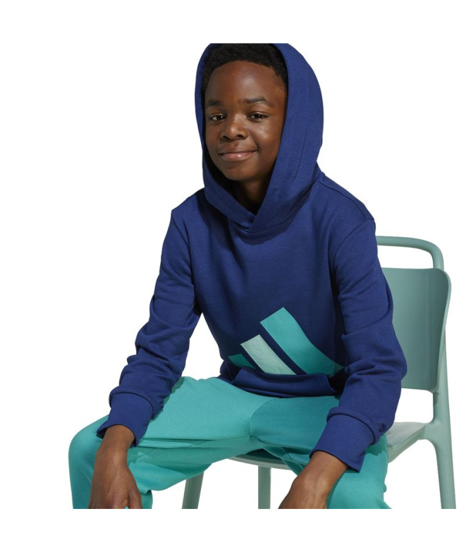 Moletom adidas Bl Ft Hd 280 Infantil Azul...