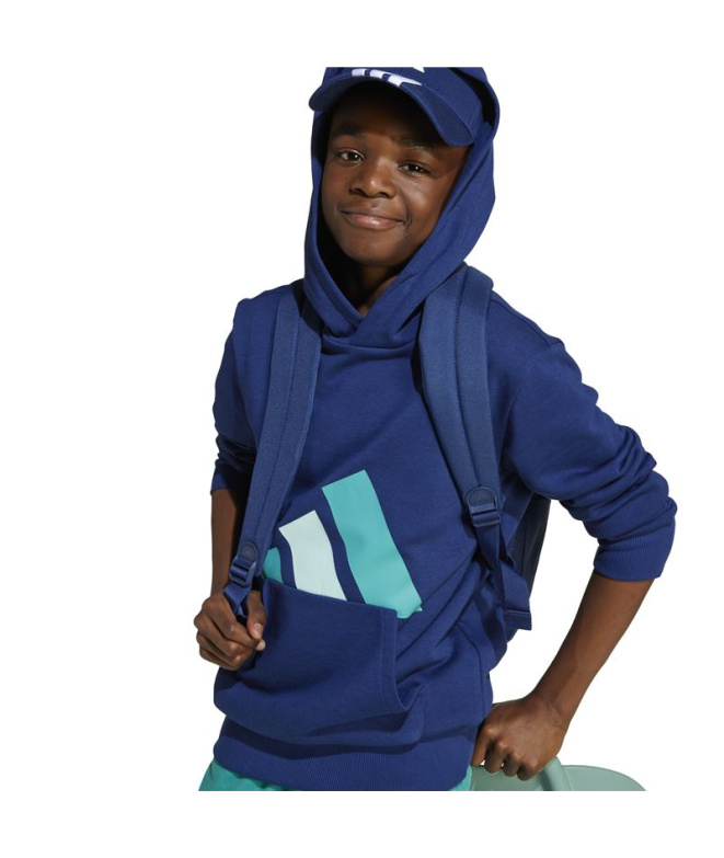 Moletom adidas Bl Ft Hd 280 Infantil Azul...