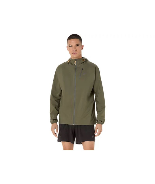 Casaco de Running ASICS Fujitrail Elite Waterproof Jacket Homem Verde