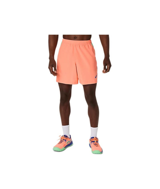 Calça de Pádel ASICS Padel Court 7In Short Homem Coral/Menthol