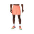 Pantalones de Pádel ASICS Padel Court 7In Short Hombre Coral/Menthol