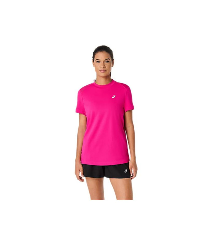 Camiseta de Tênis ASICS Court Ss Top Mulher Rosa