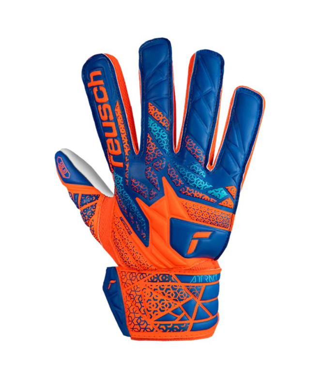 Guantes de Portero de Fútbol Reusch Attrakt Starter Solid Finger Support Junior shocking orange/