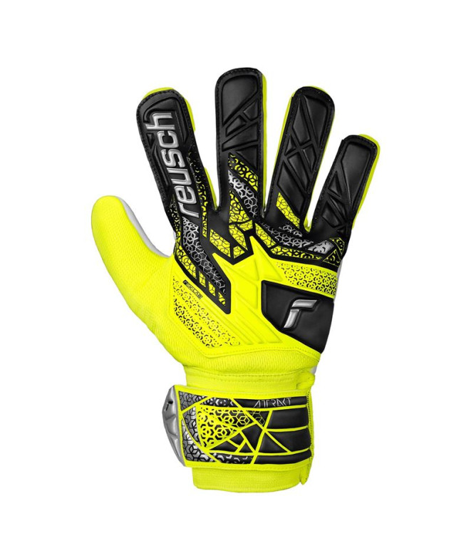 Guantes de Portero de Fútbol Reusch Attrakt Starter Solid Junior safe yellow/silv