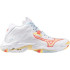 Zapatillas de Voleibol Mizuno Wave Lightning Z8 Mid Mujer Blanco/Azul/Pale Banan