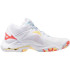 Zapatillas de Voleibol Mizuno Wave Lightning Z8 Mid Mujer Blanco/Azul/Pale Banan