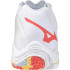 Chaussures de Volley-ball Mizuno Wave Lightning Z8 Mid Femme Blanc/Bleu/Banane Pale