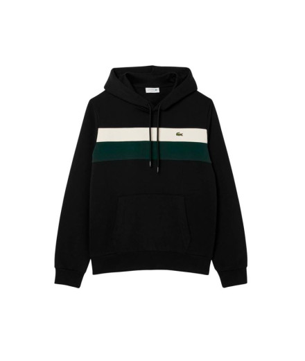 Sweat Lacoste Sweatshirt Homme Noir/Laponie-Sinople