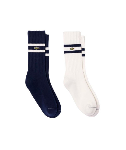 Meias de Tênis Lacoste Core Performance Azul Royal/Kaki Meias de Tênis Lacoste Core Performance Azul Royal/Kaki