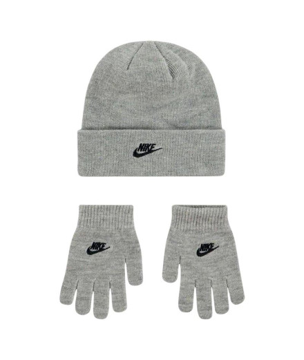 Boné Nike Conjunto de Touca/luvas Set Menino Cinza